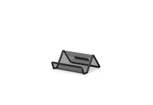 Erich Krause Tischkartenhalter, Metall, Visitenkartenhalter Metall 9,8x7x4,5cm Schwarz
