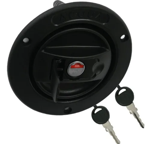 Einfüllstutzen für Wasser mit Tankdeckel und Klappe schwarz 40 mm - Hochwertiger Einfüllstutzen für Wasser mit praktischem Tankdeckel. Lebensmittelecht und witterungsbeständig, ideal für den Einsatz in Kraftstoffanlagen.