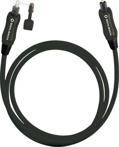 Oehlbach Toslink Audio Anschlusskabel [1x Toslink-Stecker (ODT) - 1x Toslink-Stecker (ODT)] 4.00m Schwarz OPTO Star Black