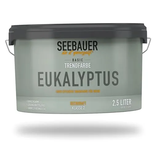 Produktbild SEEBAUER diy Trendfarbe Hellgrün 2,5L (No. T10 Eukalyptus) für den Innenbereich