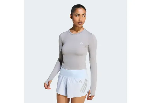 adidas Performance Laufshirt ADI365 RUNNING ESSENTIALS LONGSLEEVE grau XXL (50/52) - Sportliches Laufshirt aus atmungsaktiver Polyester-Elasthan-Mischung, ideal für aktive Tage. Mit climacool®-Technologie für ein angenehmes Tragegefühl und Langarm-Design.