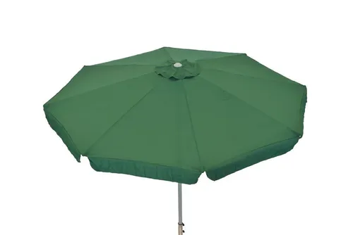 Merxx Marktschirm Ø 300 cm - UV 50 Schutz - Sonnenschirm mit 300 cm Durchmesser, ideal für Balkon und Garten. 100% Polyesterbezug bietet UV 50 Schutz und die praktische Kurbel erleichtert das Aufspannen.