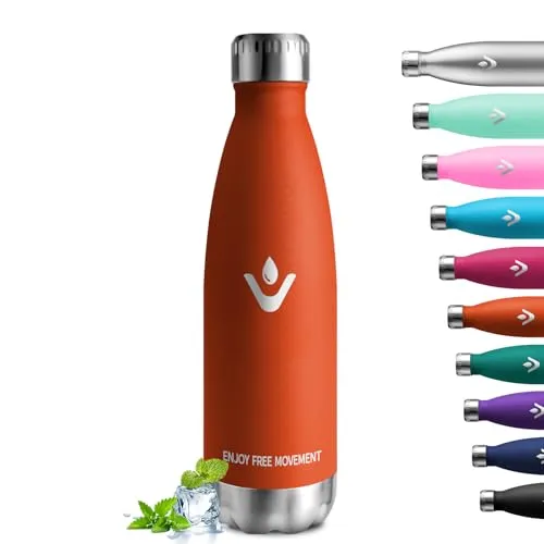 Edelstahl Trinkflasche 750ml, Thermoskanne BPA-Frei, Kohlensäure Geeignet, Metall Thermosflasche Doppelwandig, Isolierflasche für Camping, Kinder, Fitness, Sprudel, Sport, Reisen, Jungs, Mädchen