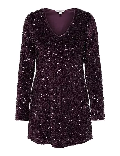 ONLY Female Kleid ONLANIKA - Kurzes, lockeres Kleid für jeden Anlass - Hochwertiges, lockeres Kleid aus 100% Polyester. Ideal für lässige Outfits und komfortable Trageerlebnisse.