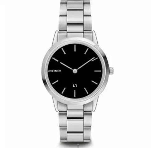 Millner Automatikuhr Chelsea - Silber Schwarz