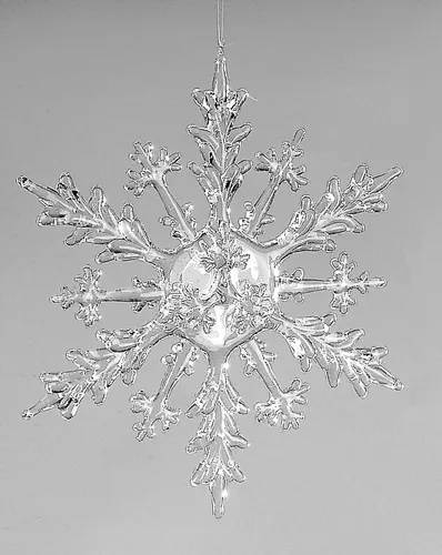 Formano Eiskristall-Hänger 20 cm - Winterliche Dekoration aus Acryl - Verleihen Sie Ihrem Zuhause mit dem Formano Eiskristall-Hänger aus klarem Acryl (20 cm) einen Hauch von Winterzauber. Ideal als Fensterdeko oder Christbaumschmuck, sorgt er für funkelnde Lichtreflexe und eine elegante Atmosphäre.