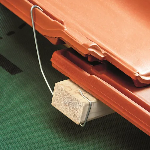 Seitnfalzklammer Sturmklammer Kopf- / Ziegelklammer Dachziegel typ 435 100 Stück