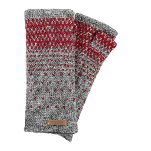 Damen Pulswärmer Armstulpen Modell Ida (Mittelgrau 9678)