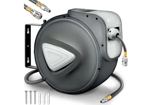TRESKO Schlauchbox Druckluftschlauch Aufroller Automatik 10