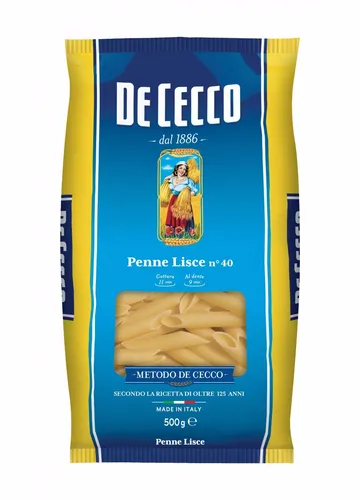 Pasta De Cecco 100% Italienisch Penne Lisce n. 40 Nudeln 500g