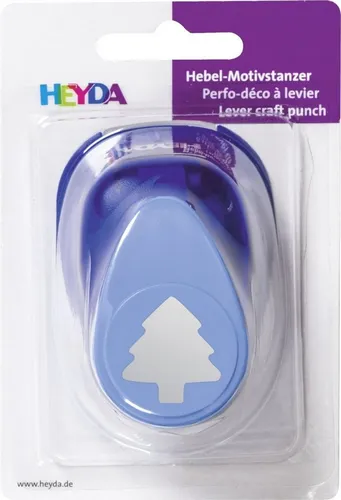 Heyda Motivstanzer Motivstanzer für Karton bis 220g/qm Baum groß ca. 25x25mm