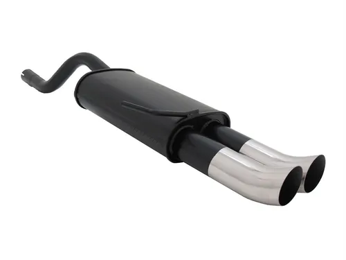 Novus Sportauspuff für Renault Clio 2 - 2x76mm DTM - Schalldämpfer mit sportlichem Design und verbessertem Sound, ideal für Tuning-Fans und Renault Clio Liebhaber.