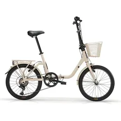 MBM Klapprad 20 Zoll KANGAROO creme - Klapprad für vielseitige Nutzung, leicht und kompakt, ideal für Kofferraum, Wohnmobil oder Boot – perfekt für unterwegs!