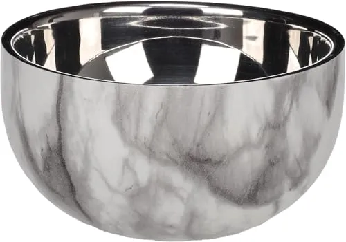 Flamingo Hundenapf Edelstahl - 700 ML Ø15,5 cm - Doppelwand für längere Frische - rutschfest & spülmaschinenfest Hundenapf Oase