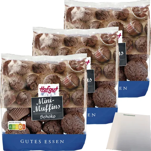 Hofgut Mini Muffins Schoko 3er Pack 3x225g Beutel usy Block