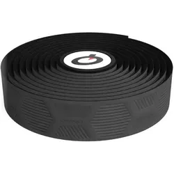 Prologo Unisex Lenkerband 2151030470 - Lenkerband in Schwarz, 2000x30mm, mit hexagonalem Lamellen-Design für optimalen Grip und Vakuum-Effekt zur Reduzierung von Handbelastung.