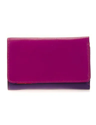 mywalit Leder Damen Geldbörse medium tri-fold mit Außenreißverschluss - 363-75 - Sangria - Damen-Geldbörse mit 10 Kreditkartenfächern, 2 Geldscheinfächern und einem praktischen Außenreißverschluss für Münzen - ideal für den täglichen Gebrauch.