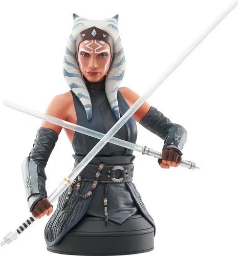 Gentle Giant Star Wars The Mandalorian Ahsoka Tano Büste 18 cm - Sammlerfigur aus hochwertigem Polystone im Maßstab 1/6, limitiert auf nur 3000 Stück – ein Muss für jeden Star Wars Fan!