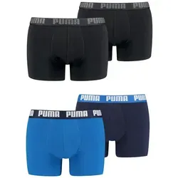 PUMA Boxershort 4er Pack Herren 4 Boxer Edition (Black/Trueblue, XXL)