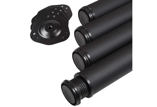 SO-TECH® Tischbein Ø 76/80 mm, höhenverstellbar in schwarz von SO-TECH