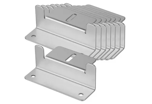 avoltik Wechselrichter 4er 8er Set Alu Z-Winkel Befestigunswinkel PV Solarmodule Halterung, (Z-Winkel in silber oder schwarz zur Auswahl, Z-Winkel in silber oder schwarz zur Auswahl), Z-Winkel in silber oder schwarz zur Auswahl