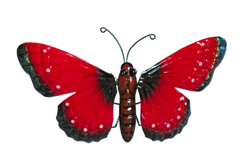 Schmetterling Metall Wandbild Wanddeko Deko Wand Hänger Tier Figur Skulptur