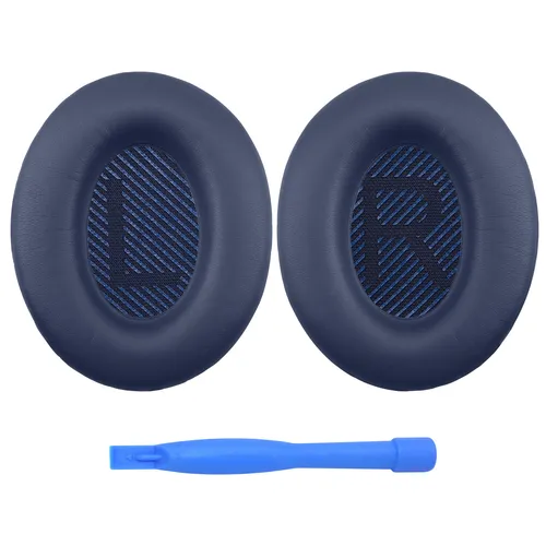 Ersatz Ohrpolster für Bose QC35/QC35 II - Memory PU Ohrpolster - Blau