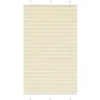 Rollo Plissee Creme 110x200 cm - vidaXL - Elegantes Plissee in Creme, perfekt für Fensterdekoration und Lichtregulierung, hochwertige Polyesterqualität für langlebige Nutzung.