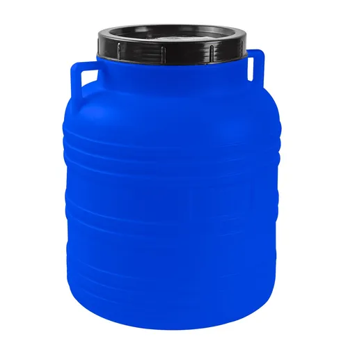 Wasserfass Wasserkanister Weithalsfass Lagerfass Fass 30 l lebensmittelecht blau