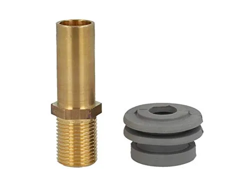 tecuro -4699901- Urinal-Verbinder für UP 33-35 mm, Ø 19 mm Anschlussstutzen MS