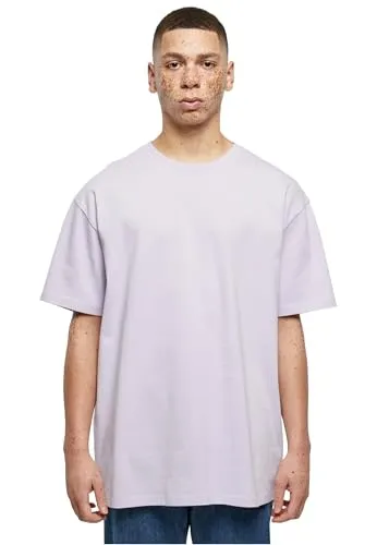 Build Your Brand Herren T-Shirt Heavy Oversize Tee, Basic T-Shirt für Männer, Oversized Fit, Baumwolle, S, Lilac