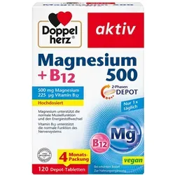 Doppelherz Magnesium 500+b12 2-Phasen Depot Tabletten