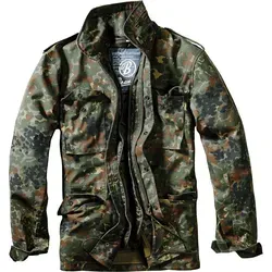 Brandit M65 Classic Jacket - Flecktarn, Größe: 6XL - Funktionsjacke im klassischen US-Feldjacken-Stil, pflegeleicht und robust. Mit ausknöpfbarem Innenfutter und viel Stauraum durch mehrere Taschen für optimalen Tragekomfort.