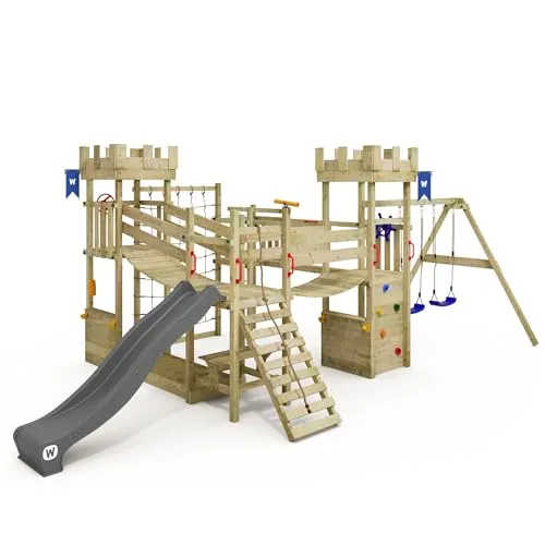 Produktbild Wickey Klettergerüst Smart Arch – Ritterburg-Spielturm mit Wackelbrücke