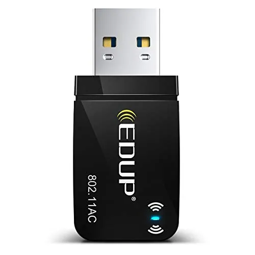 EDUP AC 1300Mbit/s USB WLAN Adapter Dual Band WiFi Stick 2.4G/5GHz USB3.0 Adapter Wireless Netzwerk Empfänger WiFi Dongle für Desktop PC/Laptop unterstützt Windows 11/10/8.1/7/Vista Mac OS X