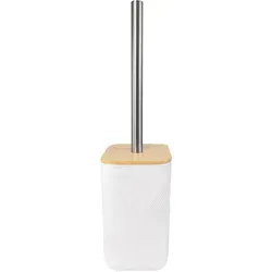 Kleine Wolke WC-Bürstengarnitur Crossover, Weiß - Klobürsten aus Metall mit abnehmbarem und austauschbarem Bürstenkopf für eine einfache Reinigung und Pflege im Badezimmer.