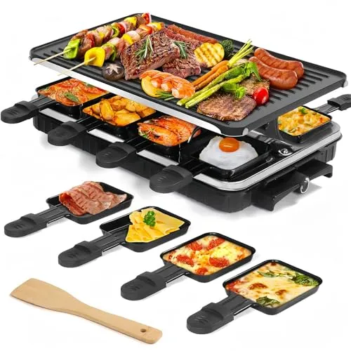 Produktbild 2-in-1 Raclette Grill für 8 Personen