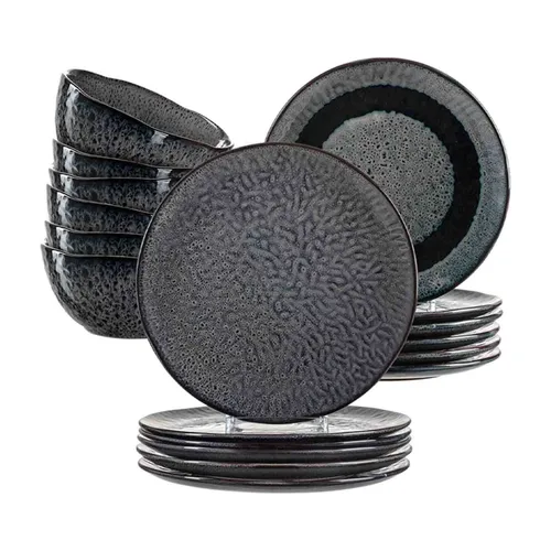 Leonardo Tafelservice Matera 18er Set in grau von LEONARDO