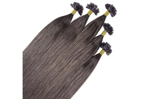 hair2heart Echthaar-Extension Premium Remy Bonding Extensions #6/0 Dunkelblond 60cm