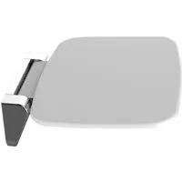 Klappbarer Duschsitz in Chrom-Weiß