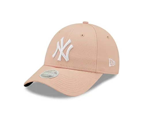 New Era New York Yankees MLB League Essential Rose 9Forty Adjustable Cap für Damen - Verstellbare Damenkappe mit schweißabsorbierendem Innenband, ideal für den Alltag. Stylisches Design in Rosa für einen sportlichen Look.