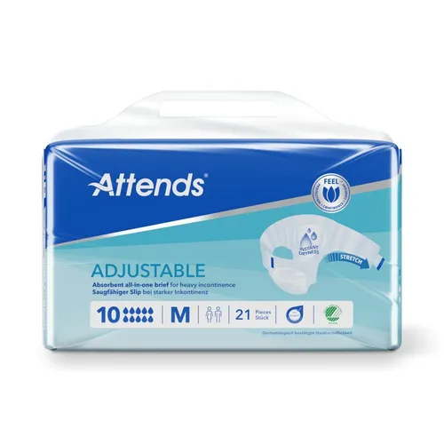 Attends Adjustable 10 medium - Inkontinenzeinlagen - Hochwertige Inkontinenzeinlagen mit verstellbarem Design für optimalen Sitz und Komfort, ideal für aktive Nutzer.