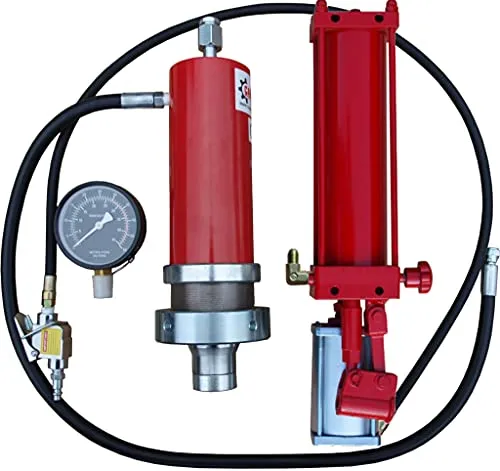 Carmax Werkstattpresse Satz 30T Hydraulikpumpe Druckluft Hydraulikzylinder Manometer