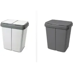 Alpfa DUO BIN Doppelmülleimer 2x 25 Liter von Alpfa
