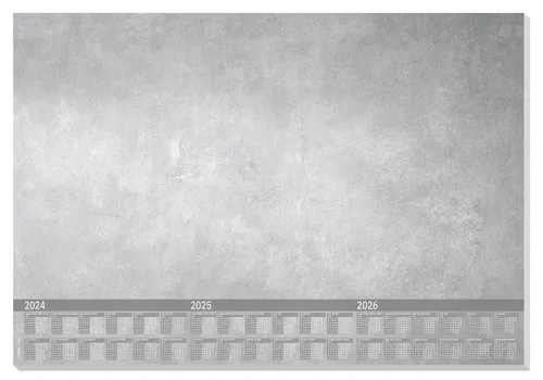 SIGEL Schreibtischunterlage Just Concrete grau - 30 Blatt mit integriertem Kalender für optimale Organisation und Schutz Ihres Schreibtisches