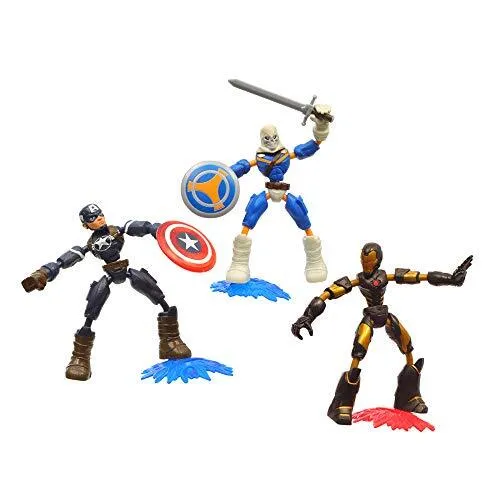 Marvel Avengers – Bend and Flex Pack 3 Figuren – Taskmaster vs Iron Man & Captai