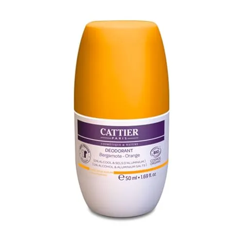 CATTIER Deoroller Bergamot ECO 50 ml - Zitrus Duft, Roll-on Deodorant für Unisex