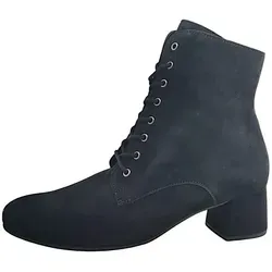 Gabor Schnürstiefeletten - Elegante Stiefelette in Schwarz, 38 EU - Wanderschuhe aus hochwertigem Rauleder mit bequemem Blockabsatz und runder Schuhspitze – ideal für stilvolle Outdoor-Abenteuer.