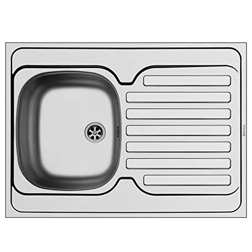 Pyramis INTERNATIONAL 1B 1D Auflagespüle Edelstahl, glatt von Pyramis