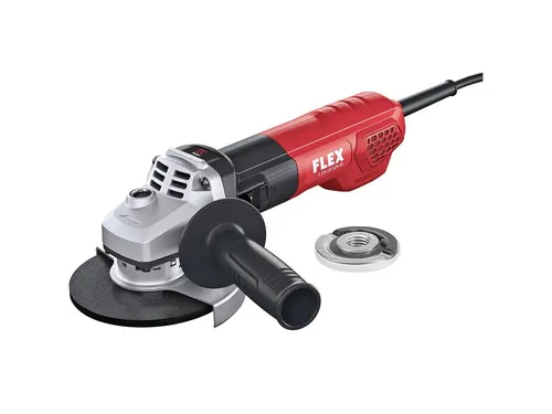Flex Winkelschleifer L 13-10 125-EC + FixTec SSM - Universeller Winkelschleifer für Metallbearbeitung mit ergonomischem Design, abnehmbaren Staubschutz und werkzeuglos verstellbarer Schutzhaube – ideal für Bau, Renovierung und Karosseriebau.